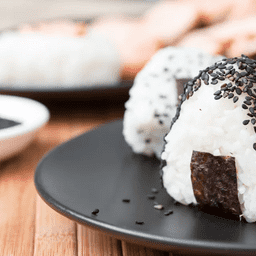 Cooked Japanese Rice Balls