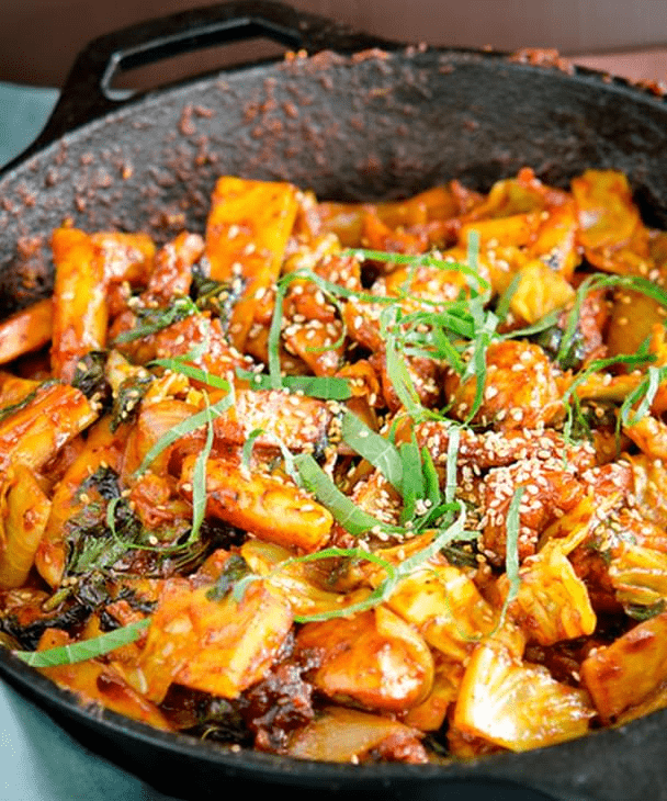 Dak Galbi (Korean Spicy Chicken Stir Fry) recipe image